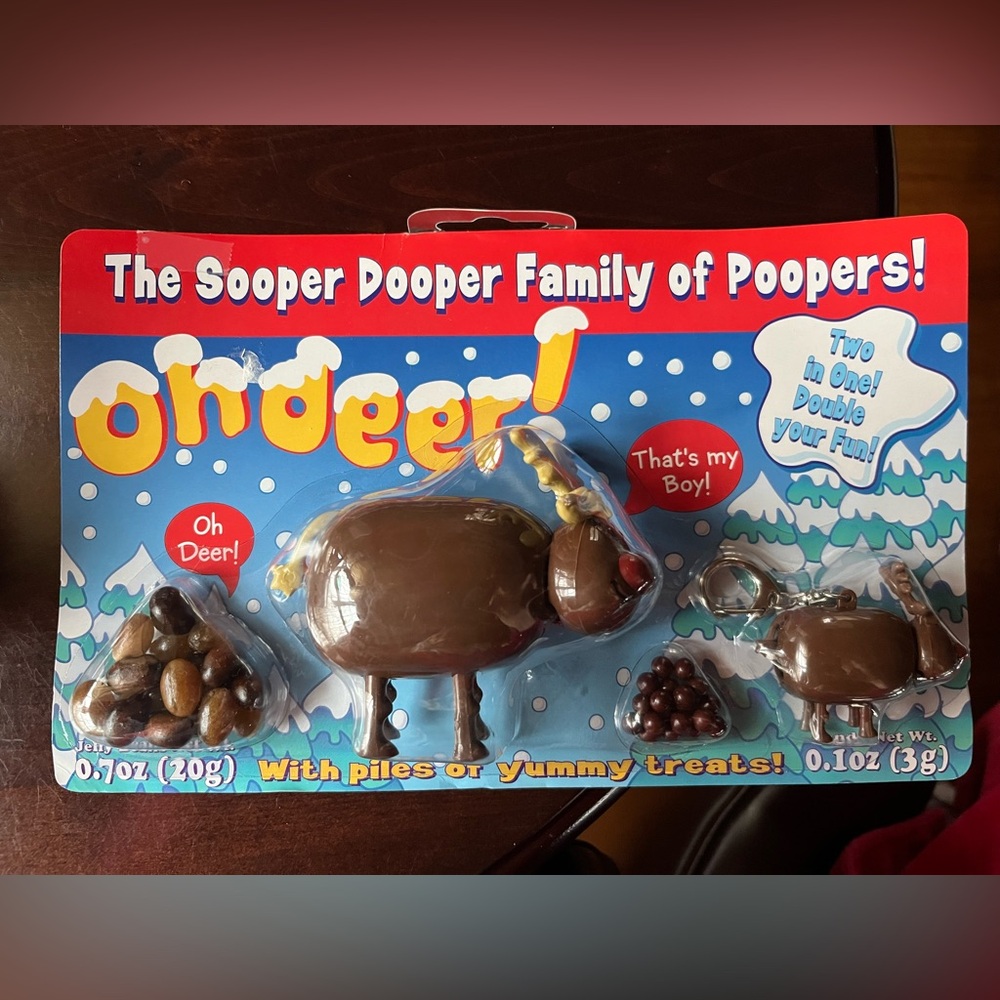 The Sooper Dooper Family of Poopers: Vintage! Reindeer Candy Dispenser Set